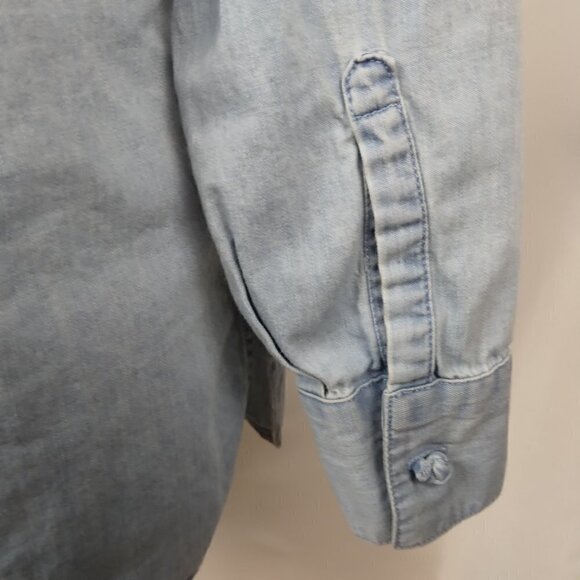 J. Jill | Chambray Knot Button Shirt | Size XS - Picture 6 of 8